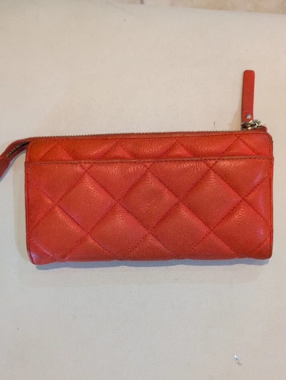 Kate Spade Orange And Cream Long Wallet